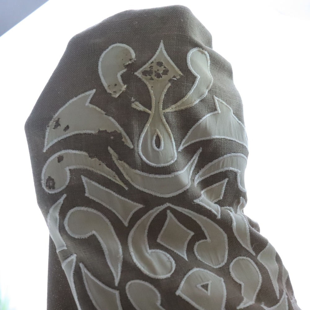 Umi Collections by Anne Crimmins Midi Dress 14 Brown Womens Linen Blend AS IS - Picture 4 of 7
